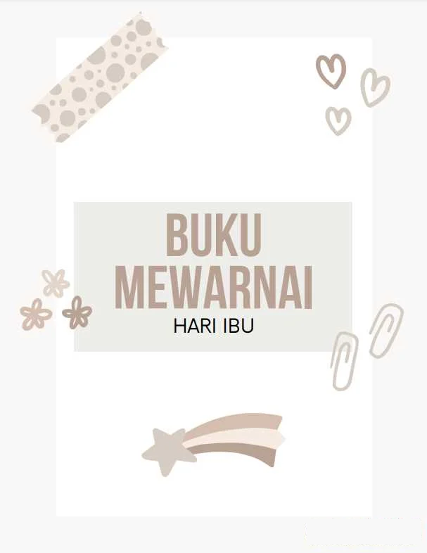 Buku Lembar Mewarnai Hari Ibu